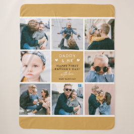 Niedliches "Daddy & Me" FotoCollage 1. Vatertag S Sherpadecke