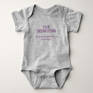 Niedliches DADDYs Buchhaltungsangebot "Tax Deducti Baby Strampler