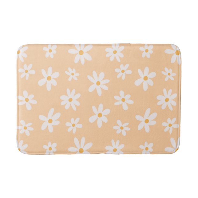 Niedliches Daisy Blume Muster Badematte (Vorderseite)