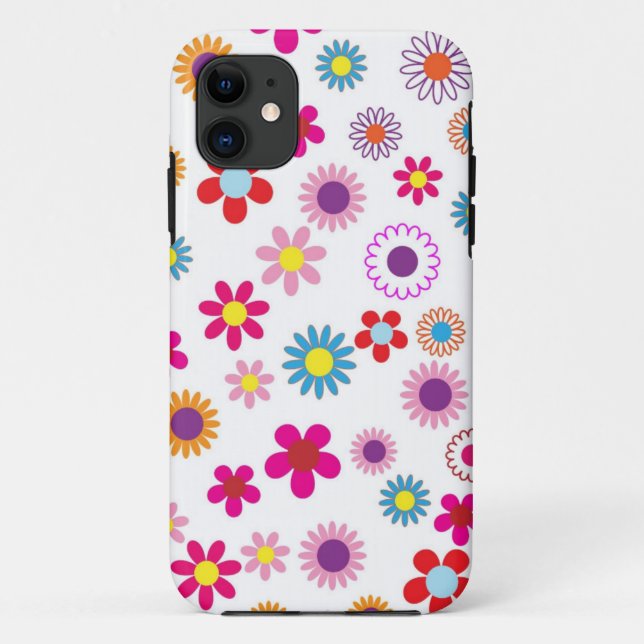 Niedliches Daisy Blume Muster Case-Mate iPhone Hülle (Rückseite)