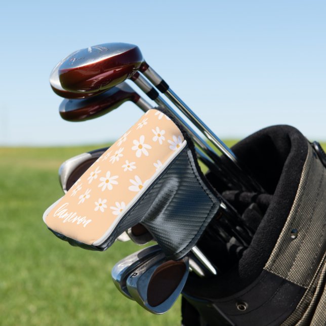 Niedliches Daisy Blume Muster Golf Headcover (In Situ)