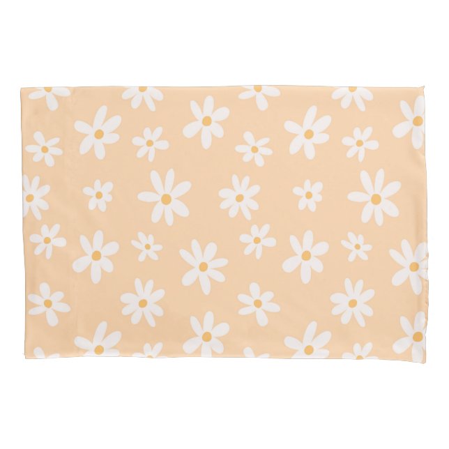 Niedliches Daisy Blume Muster Kissenbezug (Vorderseite)