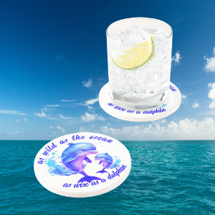 Niedliches Delphinangebot   Getränkeuntersetzer