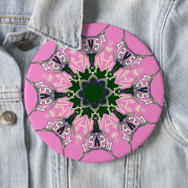 Niedliches Design der blauen und rosa Mode Button (Beispiel)