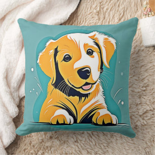 Niedliches Design der Puppy Art Kissen