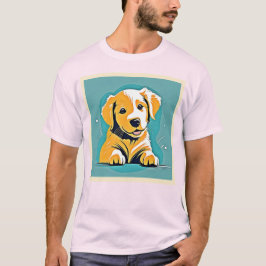 Niedliches Design der Puppy Art T-Shirt