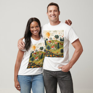 Niedliches Design für Landtiere Männer Frauen T-Shirt