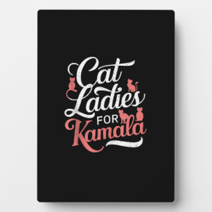 Niedliches Design - Katzen Ladys für Kamala mit Ka Fotoplatte