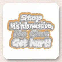 niedliches Design mit "Stopp Misinformation". Jetz