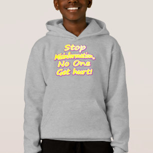 niedliches Design mit "Stopp Misinformation". Jetz Hoodie