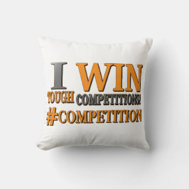 niedliches Design: "TOUGH COMPETITIONS". Jetzt kau Kissen
