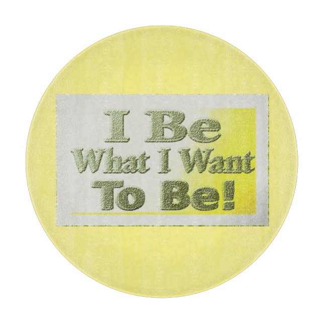 Niedliches Design über "I Be" Laptop-Sieb Schneidebrett (Vorderseite)