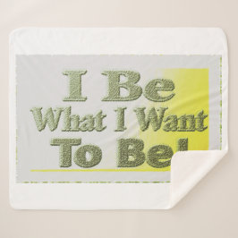 Niedliches Design über "I Be" T - Shirt Throw Pill Sherpadecke