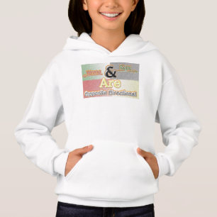 Niedliches Design über "Richtige und falsche Richt Hoodie