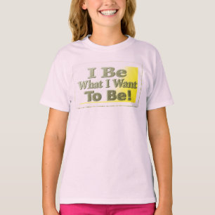 Niedliches Design zum T - Shirt "I Be"