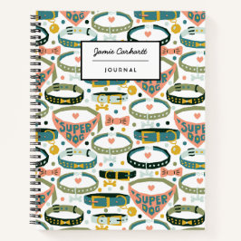 Niedliches Designer-Hundehalsband benutzerdefinier Notizbuch