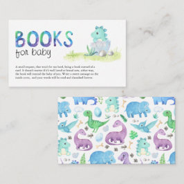 Niedliches Dino Kinderduschbücher für Kinder Begleitkarte
