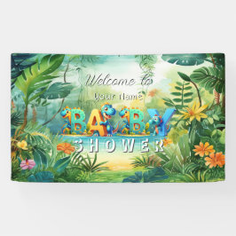 Niedliches Dinosaur Baby Duschbanner Banner