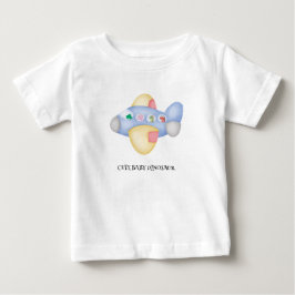Niedliches Dinosaurier-Flugzeug Student Kindergebu Baby T-shirt
