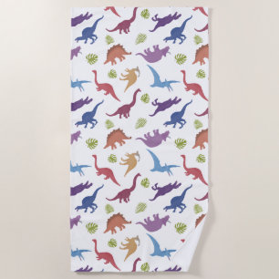 Niedliches Dinosaurier-Muster, Kinderino Strandtuch