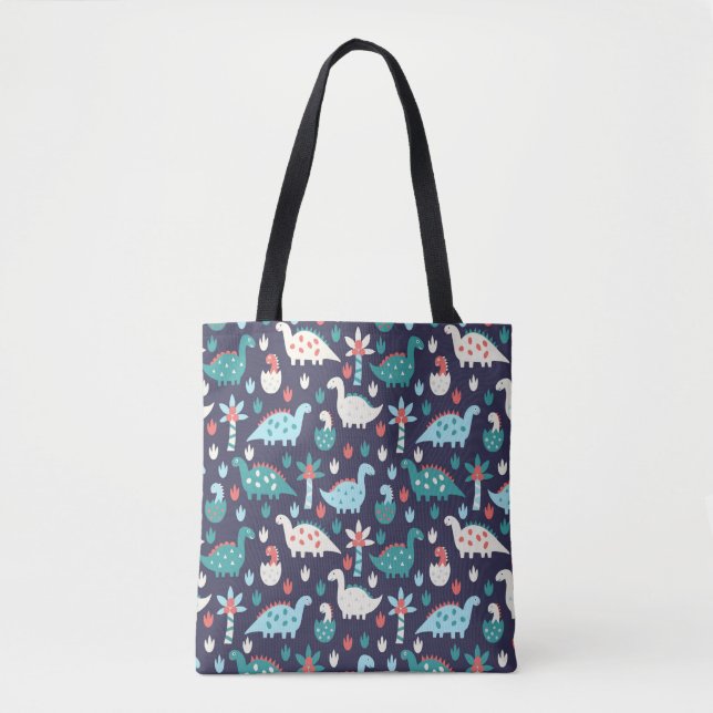 Niedliches Dinosaurier-Muster Tasche (Vorderseite)