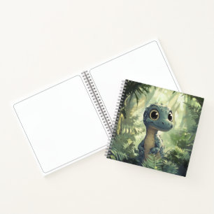 niedliches Dinosaurier-Sprier-Notebook Notizbuch