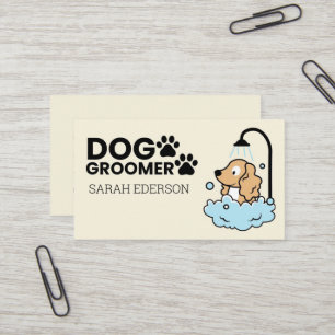 Niedliches Dog Paw Design, Dog Grooming Visitenkarte