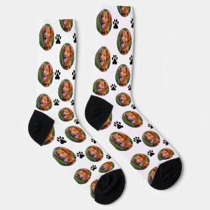 Niedliches Dog-Pet-Foto mit Druckmuster Socken