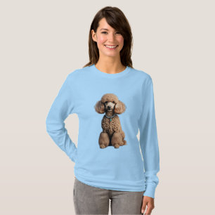 Niedliches Dog-Portrait von Poodle T-Shirt