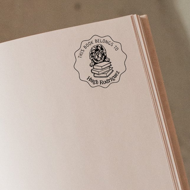 Niedliches Dogenbuch für Neufundland Gummistempel (Von Creator hochgeladen)