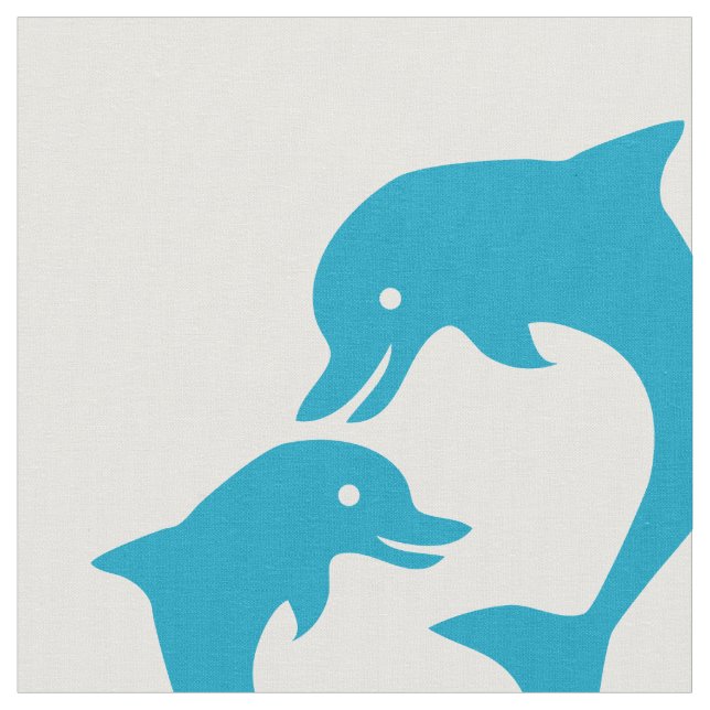 Niedliches Dolphin-Muster Stoff (Nahaufnahme)