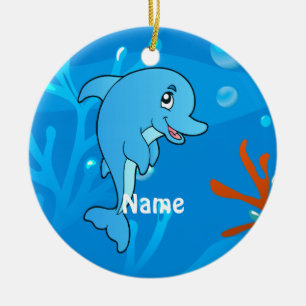 Niedliches Dolphin Ocean Beach Ornament