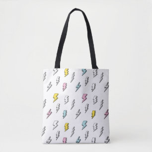 Niedliches Doodle-Blitzmuster Tasche