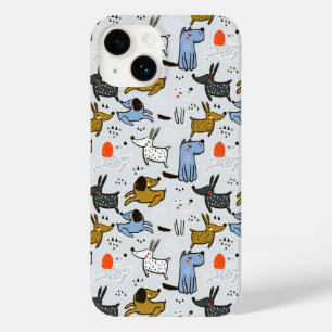 Niedliches Doodle-Dog-Muster Case-Mate iPhone 14 Hülle