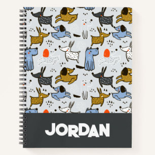 Niedliches Doodle-Dog-Muster Notizbuch