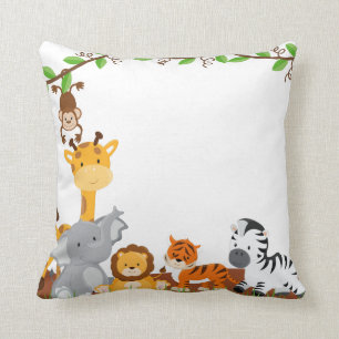 Niedliches Dschungel-Baby-Tier-Kissen Kissen