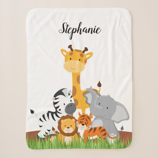 Niedliches Dschungel-Baby-Tier Sherpadecke (Vorderseite)