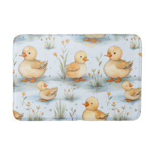 Niedliches Duckling-Muster Badematte