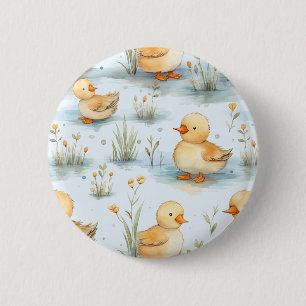 Niedliches Duckling-Muster Button