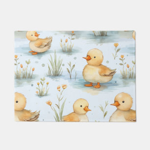 Niedliches Duckling-Muster Fußmatte