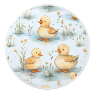 Niedliches Duckling-Muster Keramikknauf