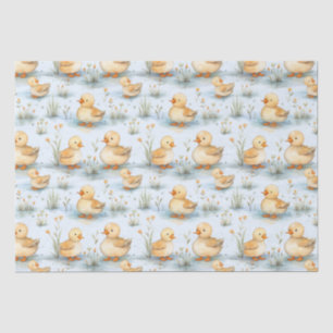 Niedliches Duckling-Muster Seidenpapier
