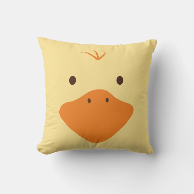 Niedliches Ducky Face Kissen (Vorderseite)