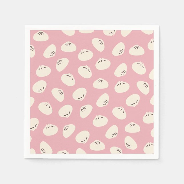 Niedliches Dumplage-Papier Napkins Serviette (Vorderseite)