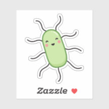 Niedliches E. coli Bakterium - Kawaii-Mikrobe