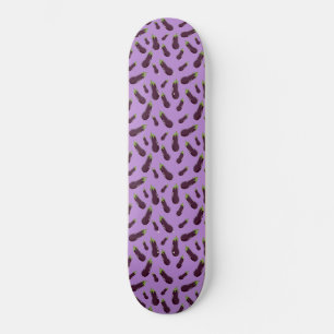 Niedliches Eggplant Muster Throw Pillow iPad Pro Skateboard
