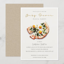 Niedliches Ei Basil Pizza Baby Dusche Party laden