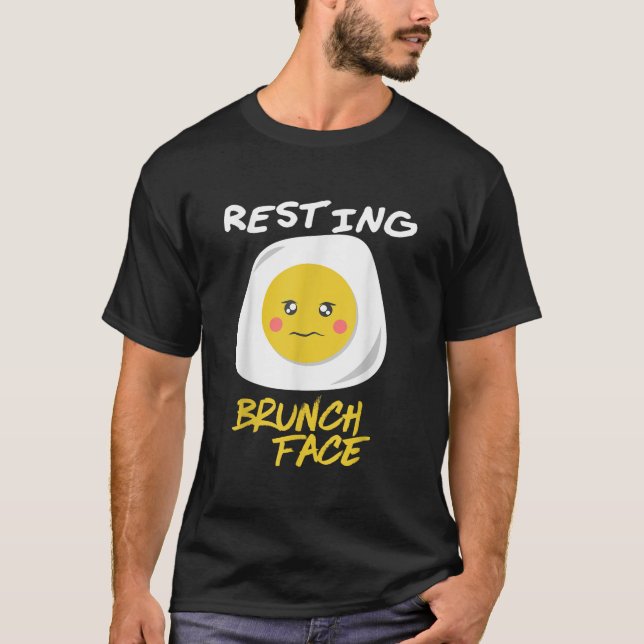 Niedliches Ei-Funny-Frühstück Mittagessen T-Shirt (Vorderseite)