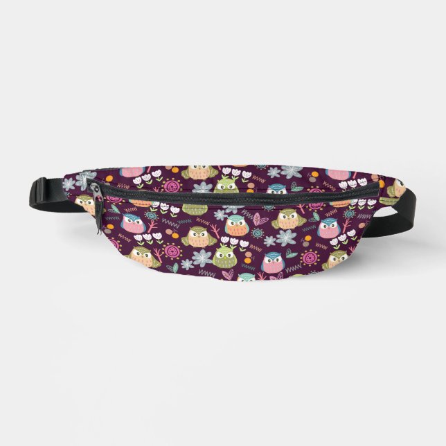 Niedliches Ei Lila Bauchtasche (Vorderseite)