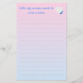 Niedliches Ei-Schreibpapier Briefpapier
